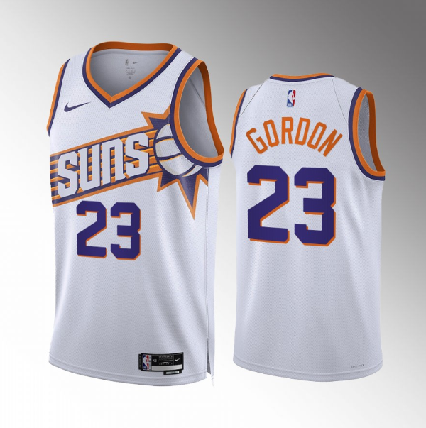 Men's Phoenix Suns #23 Eric Gordon White Association Edition Stitched Basketball Jersey